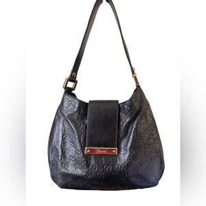 Gucci Guccissima Leather Hobo Shoulder Bag